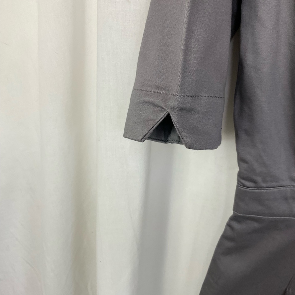 Hollister Gray Black Faux Fur Trim Hooded Ultimate Puffer Bomber Jacket Size S - Picture 15 of 15